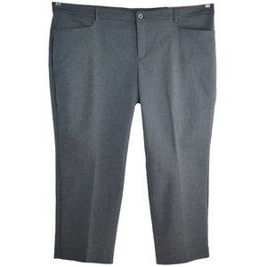 Christopher & Banks The Uptown Pant Size 24WP Gray Classic Fit Straight Leg CJ